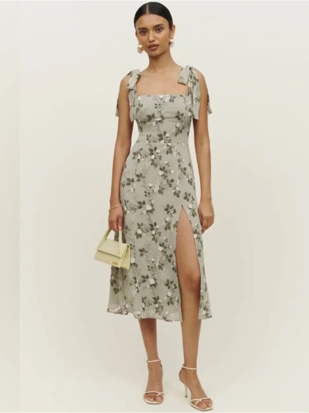 Reformation Twilight Dress in Verde size 4